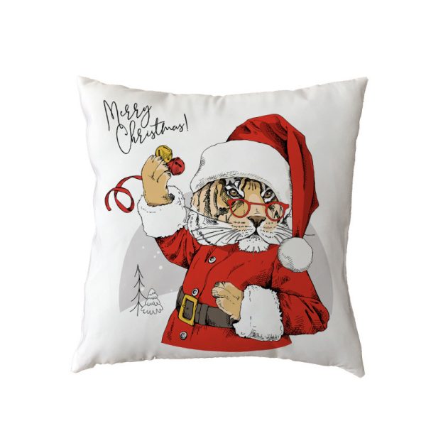 new Polyester Pillow Cover Holiday Series Pillow Cover Christmas Ball Christmas Tree Pattern Pillow Without Core - Image 7