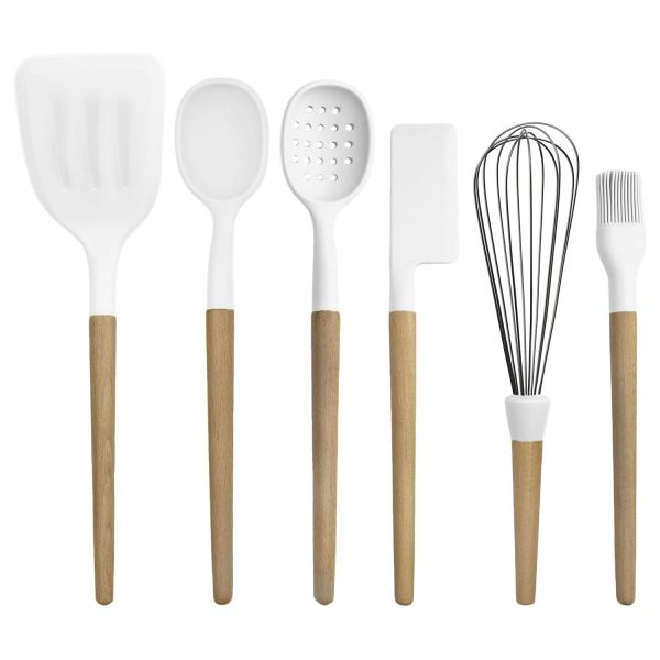 White Silicone Spatula Set Kitchen Tools - Image 6