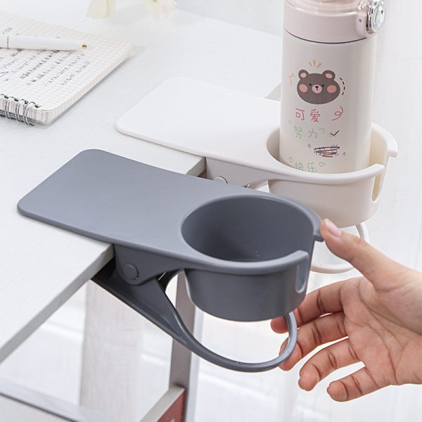 Multi-purpose Large Plastic Desk Cup Holder Tableside Storage Rack Bottle Desk Table Organizer - Image 6