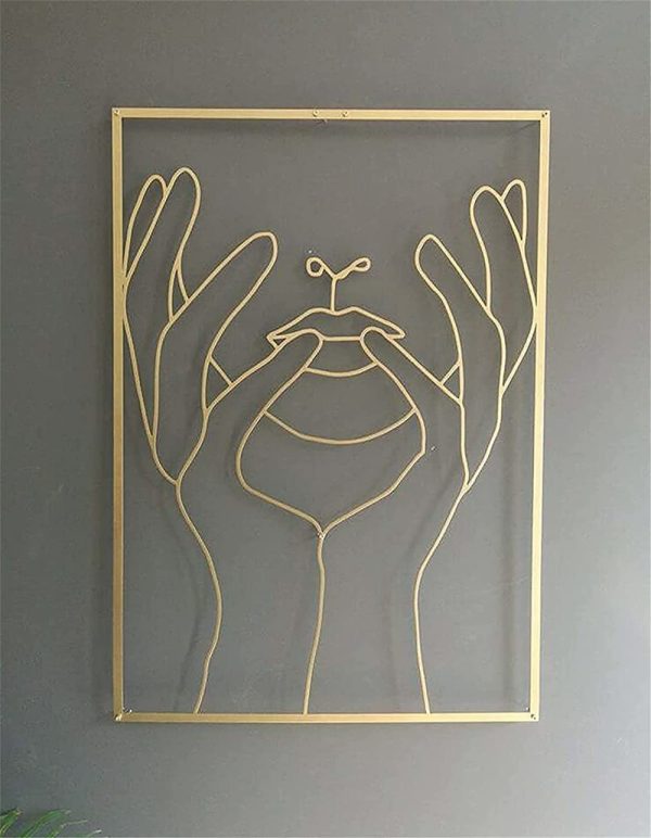 Female Line Art Acrylic Wall Decoration - Image 4
