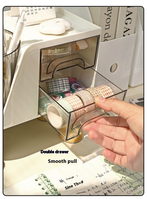 Desktop Storage Box Rotating Storage Rack - Image 7