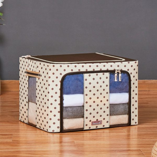Double window fabric folding storage storage box - Image 9