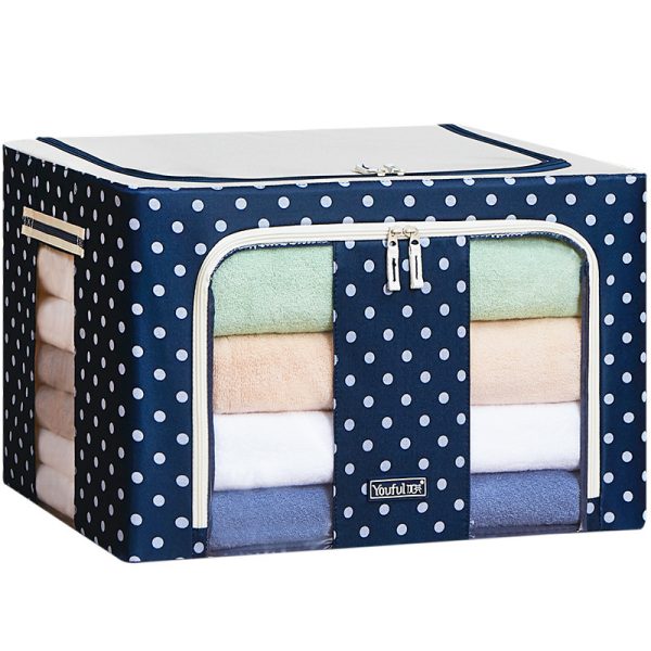 Double window fabric folding storage storage box - Image 5
