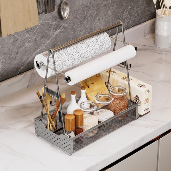 Basket Seasoning Rack Metal Storage Storage Basket - Image 5