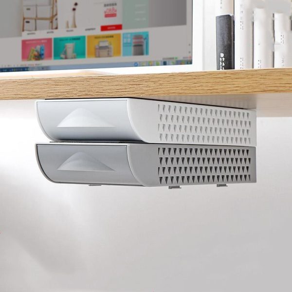 Stackable Hidden Office Drawer Organizer Under Desk Pen Holder Home Office Stationery Box Space Save - Image 8