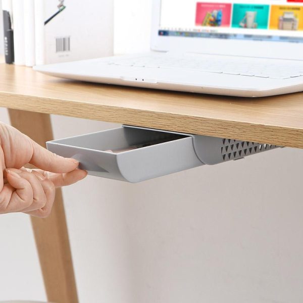 Stackable Hidden Office Drawer Organizer Under Desk Pen Holder Home Office Stationery Box Space Save - Image 2