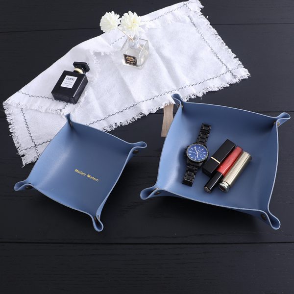 Leather Storage Box Storage Desktop Storage Box - Image 2
