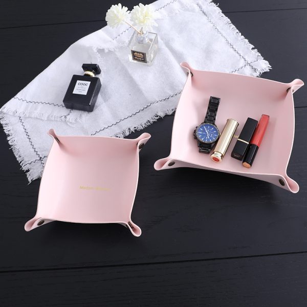 Leather Storage Box Storage Desktop Storage Box - Image 6