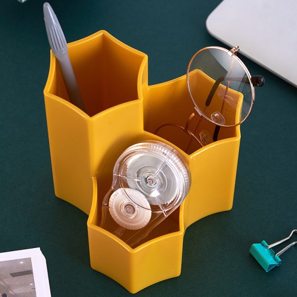 Makeup Brush Eyebrow Pencil Eye Shadow Brush Storage Box Pen Holder Organizer Student Desk Stationery Tube - Image 2