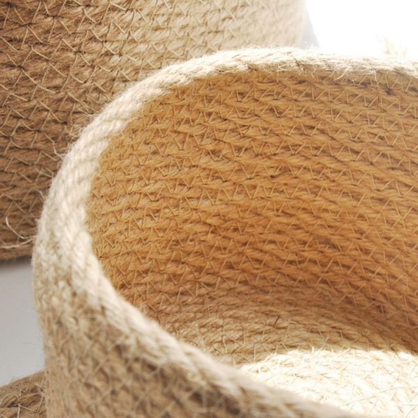 Japanese Style Linen Table Top Sundries Storage Basket - Image 3