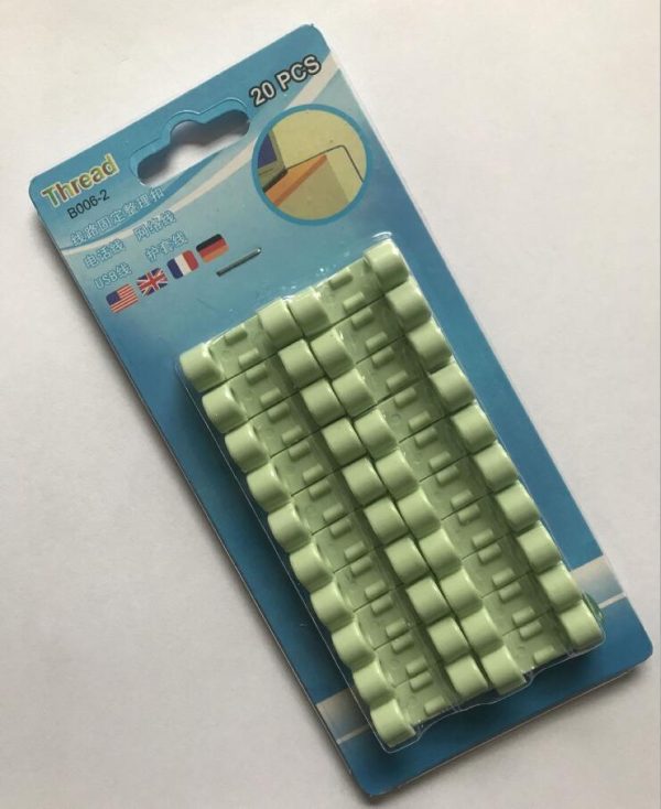 Wire Storage Cable Organizer Office Desk Finishing Line Fixing Clip Self-adhesive Nail-free Wall Sticker - Image 4