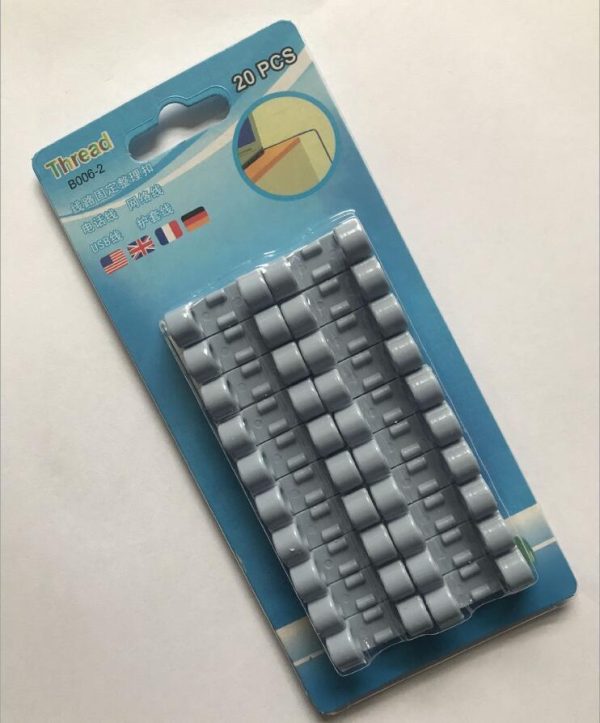 Wire Storage Cable Organizer Office Desk Finishing Line Fixing Clip Self-adhesive Nail-free Wall Sticker - Image 2
