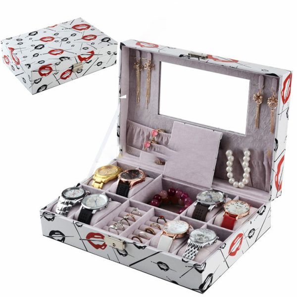 Women DIY Home Storage Desk Case Makeup Organizer Box - Image 3