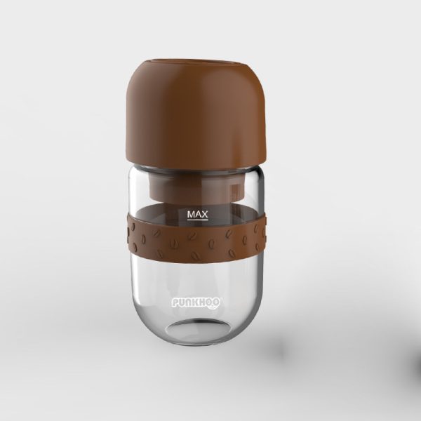 Freshly Ground Coffee Machine Automatic Home Drip Coffee Machine Office Travel Portable Coffee Cup 330ML Leak-proof - Image 2