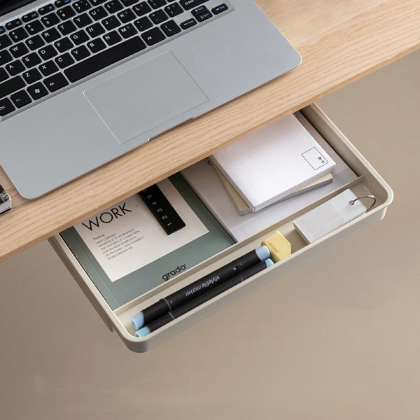 Under Desk Drawer Adhesive Storage Box For Office Pen Holder Hidden Sorting Box Kitchen Knife Fork Storage Tray Organizer - Image 6
