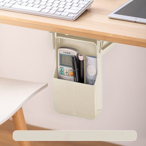 Under Desk Drawer Adhesive Storage Box For Office Pen Holder Hidden Sorting Box Kitchen Knife Fork Storage Tray Organizer - Image 4