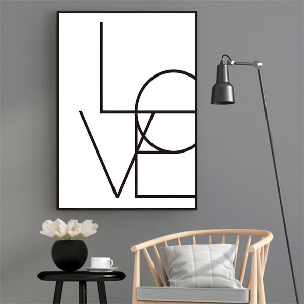 Love Amore Canvas Wall Art - Image 4