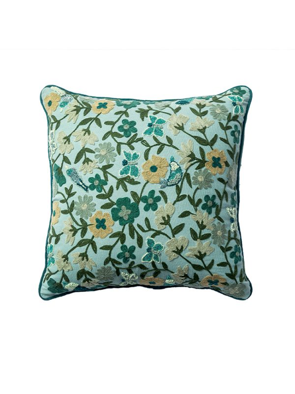 Vintage Handmade Embroidered Throw Pillows - Image 3
