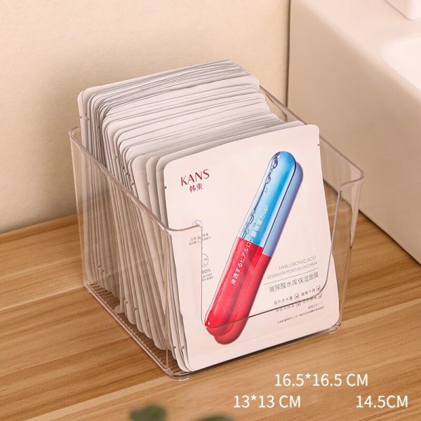Desk Drawer Mask Storage Box Toilet Cosmetic Acrylic Organizer Rack - Image 5