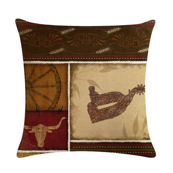 Cowboy Decorative Throw Pillows Cushion Covers - Image 4