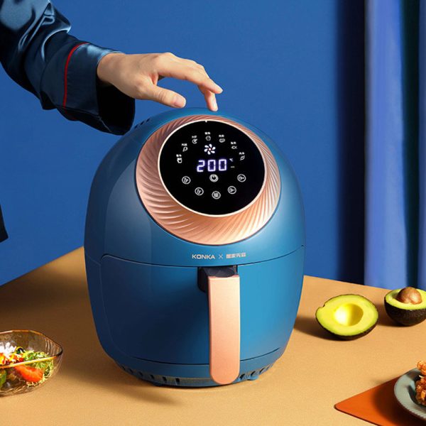 Multifunctional Non Oily Fume Free Intelligent Timing Electric Fryer - Image 3