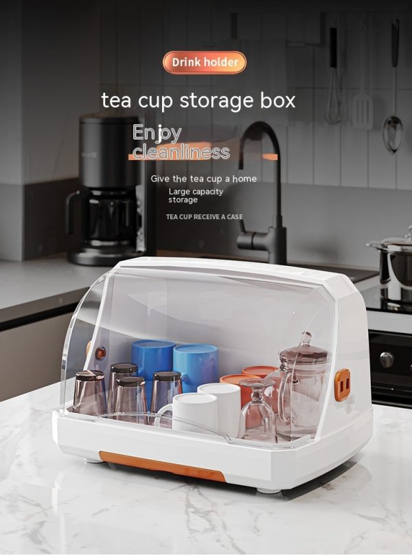 Cup Storage Box Plastic Storage Rack - Image 2