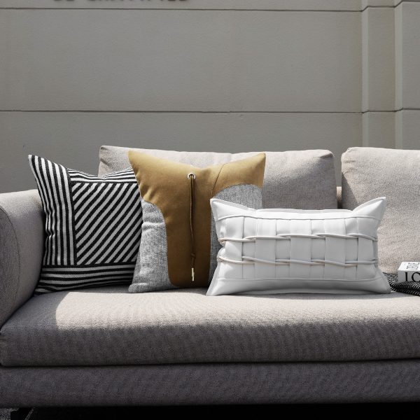 Modern Minimalist Upholstered Living Room Pillows - Image 5