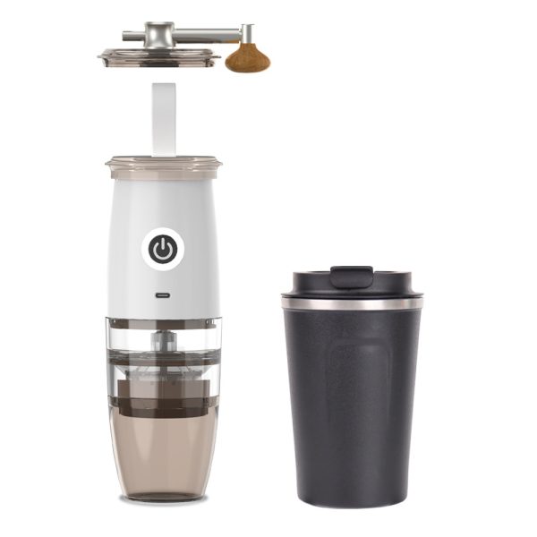 Small Coffee Machine Portable Coffee Bean Grinder USB Electric Manual Integrated - Image 10