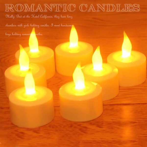 12 LED Rechargeable Electric Candles - Image 8