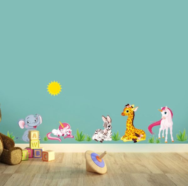 WAll art sticker Kids room animals - Image 2