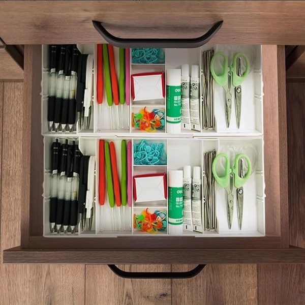 3-Tier Desk Tray Organizer – Makeup, Jewelry Desk Organizer - Image 7