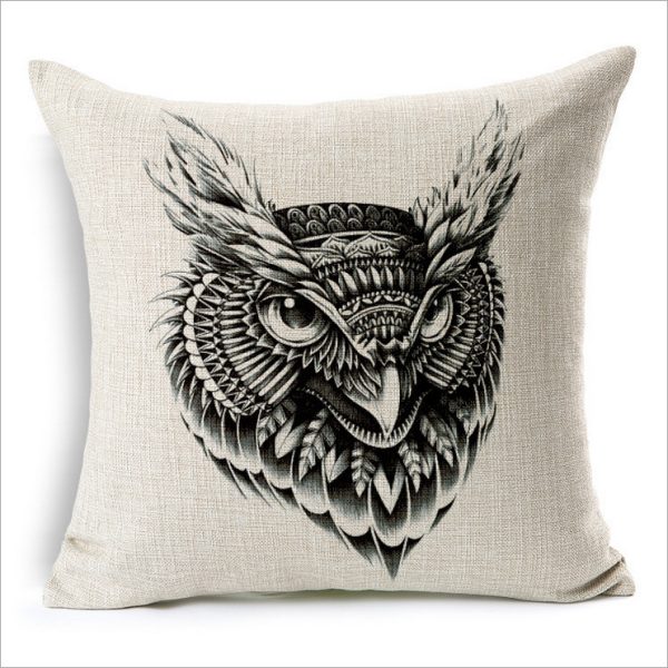 Simple Elephant Cotton Linen Pillowcase Cushion - Image 4