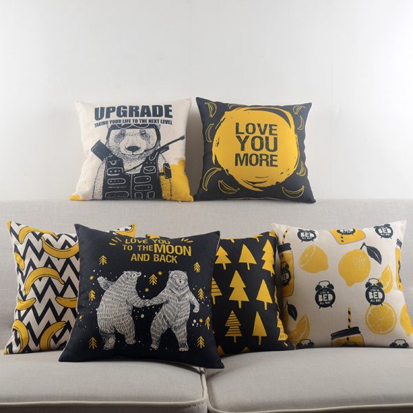 Cotton and hemp pillows with all kinds of cushions - Image 2