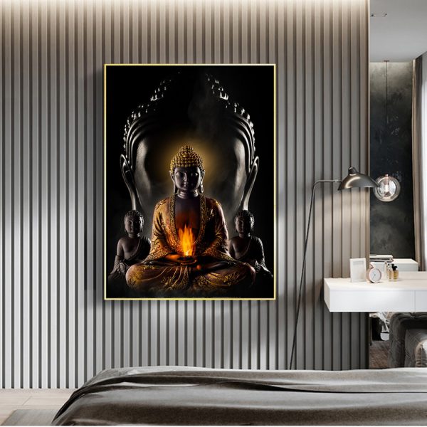 God Buddha Wall Art Canvas  Modern Buddha Canvas Art Paintings On The Wall Canvas Pictures Buddhism Posters Wall Decor - Image 3