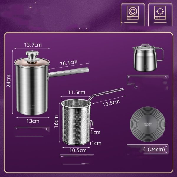 Stainless Steel Fryer For Household Mini Fuel Saving - Image 7