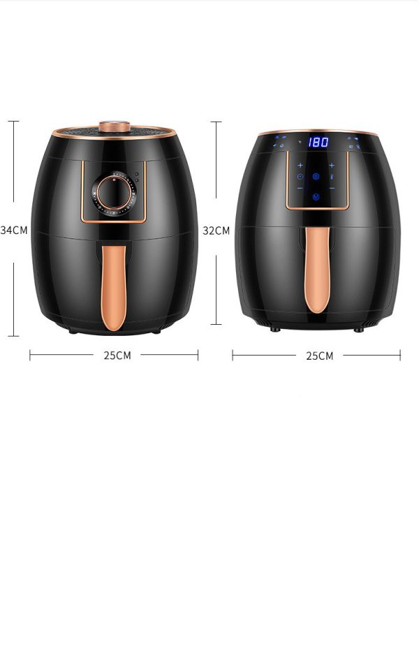 5.5 L US Standard Cross-border Air Fryer Touch Screen Automatic Fryer British Standard Deep Frying Pan Chips Machine Airfryer - Image 10
