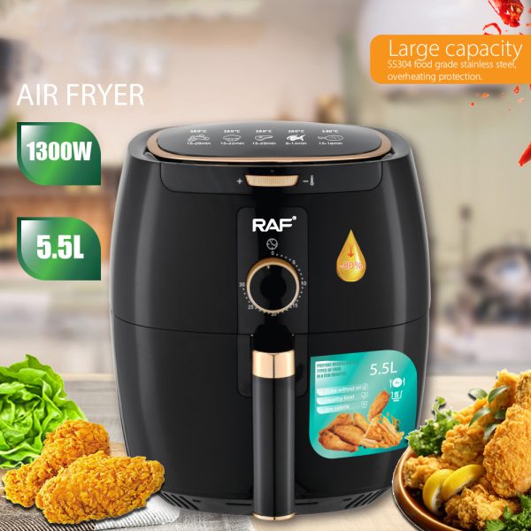 Smart Touch Screen Large Capacity French Fries Machine Air Fryer - Image 2