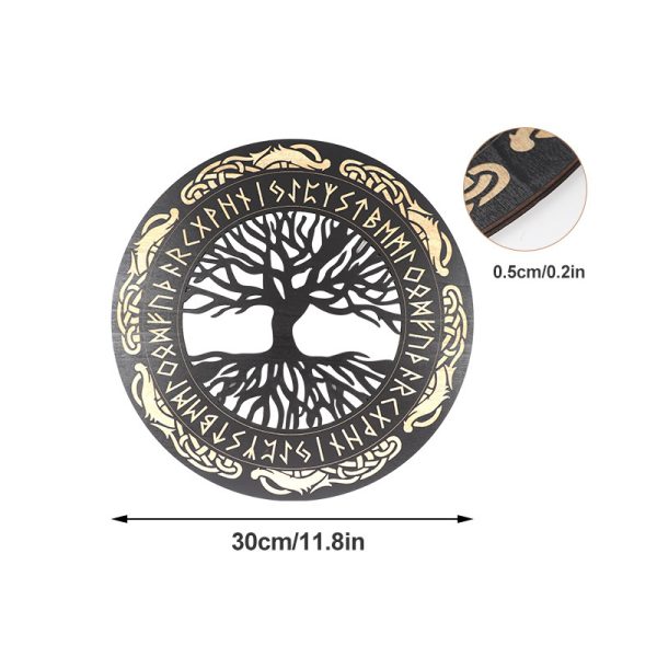 Viking Decor Wooden Wall Art Nordic - Image 3
