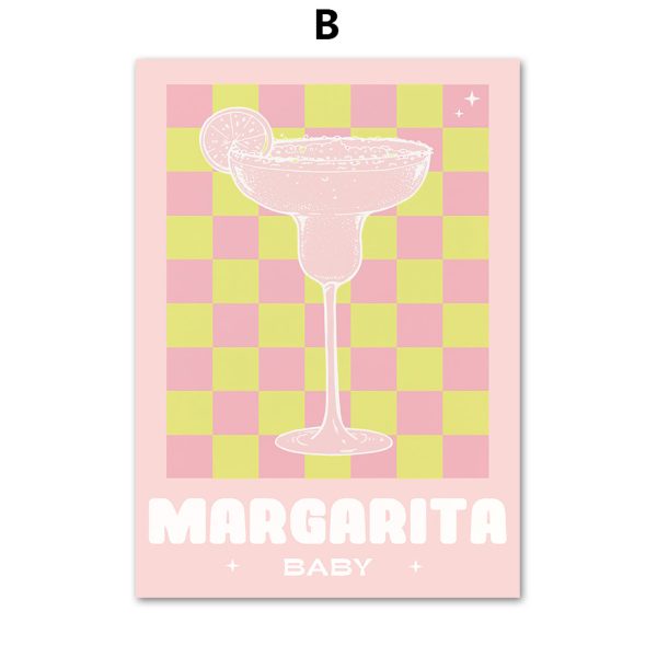 French Martini Wall Art Canvas - Image 3