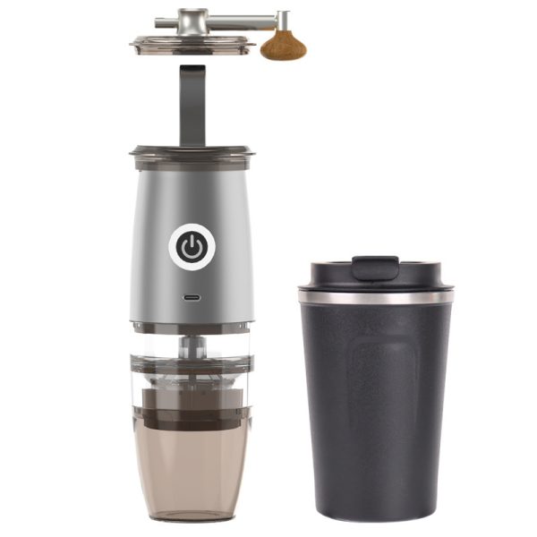 Small Coffee Machine Portable Coffee Bean Grinder USB Electric Manual Integrated - Image 5