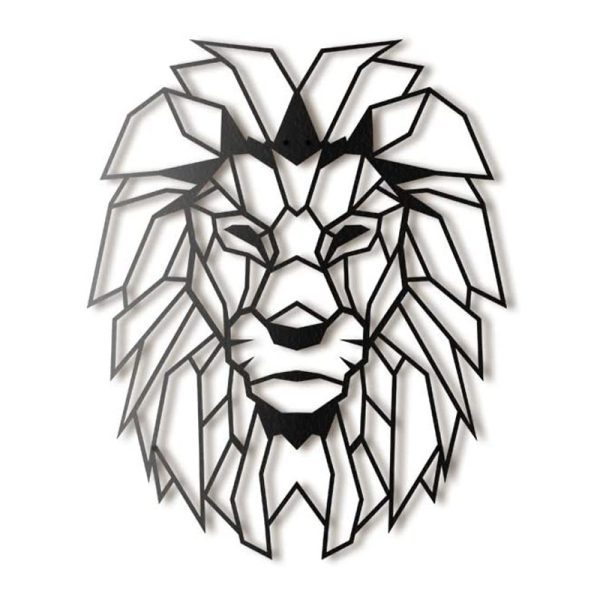 Lion Head Metal Wall Art Decoration - Image 3