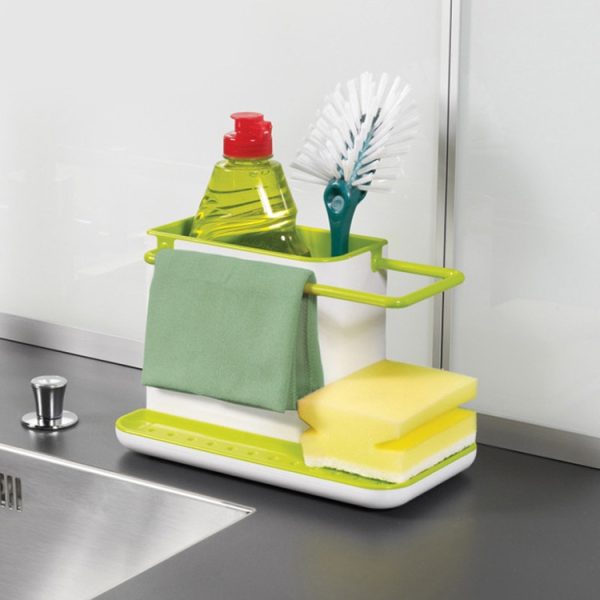 Cleaning supplies storage drain storage rack - Image 2