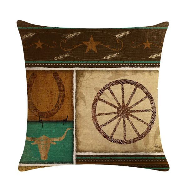 Cowboy Decorative Throw Pillows Cushion Covers - Image 3
