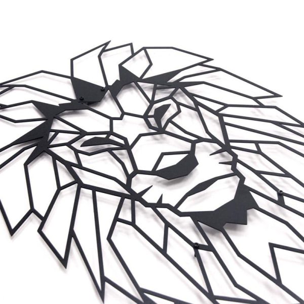 Lion Head Metal Wall Art Decoration - Image 2