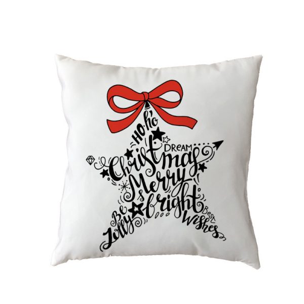 new Polyester Pillow Cover Holiday Series Pillow Cover Christmas Ball Christmas Tree Pattern Pillow Without Core - Image 6