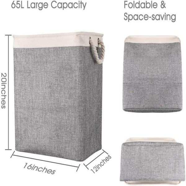 Foldable Dirty Clothes Hamper Storage Clothes Storage Fabric Storage Bucket - Image 6