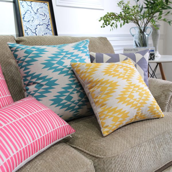 Nordic Color Geometric Throw Pillows - Image 8