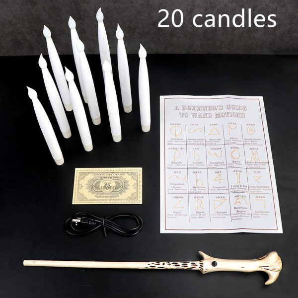 Flameless Candles With Magic Wand Remote Flickering Warm Light Floating Candles For Home Decor - Image 6