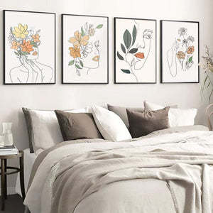 Simple Modern Canvas Wall Art Frameless