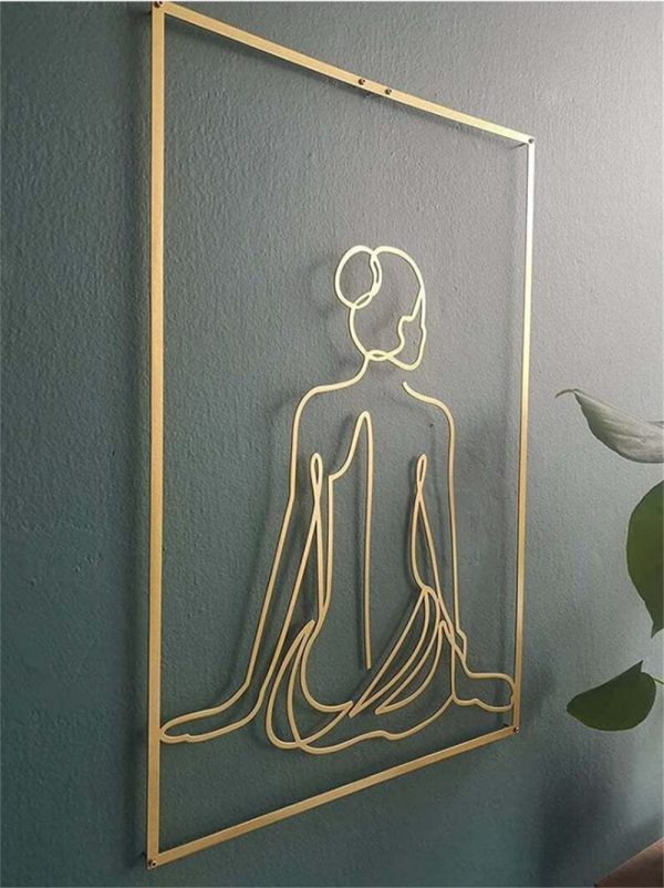 Female Line Art Acrylic Wall Decoration - Image 2